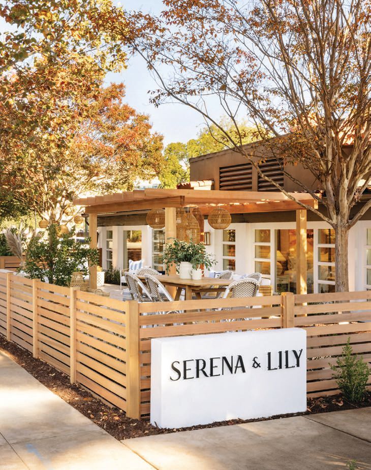 The exterior of the new Serena & Lily at Town & Country Village in Palo Alto. PHOTO COURTESY OF BRAND