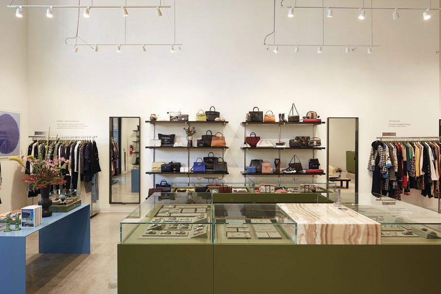 The new Palo Alto boutique features a highly curated mix of clothing, accessories, home decor, beauty items and more. PHOTO COURTESY OF THE REALREAL