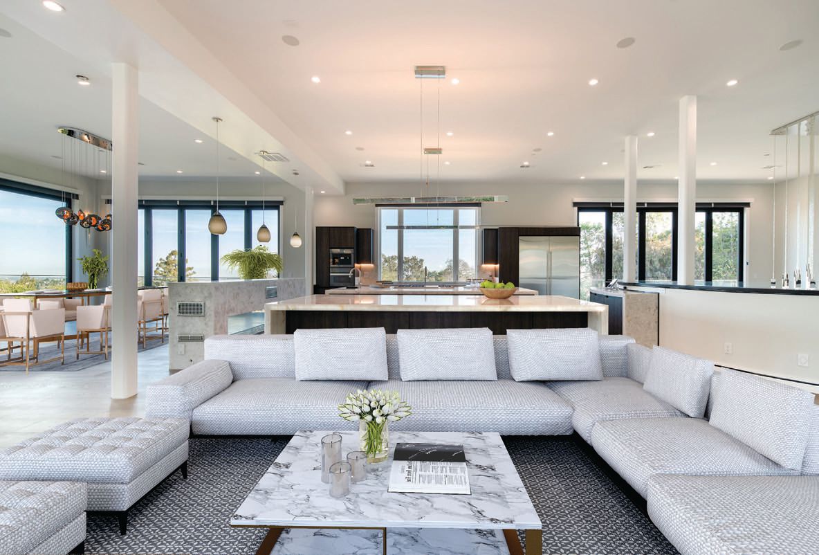An open, flowing layout allows for maximum comfort PHOTO BY NATE DONOVAN/COURTESY OF GOLDEN GATE SOTHEBY’S INTERNATIONAL REALTY