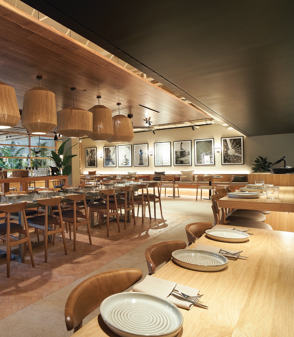 The dining room at the new Teleferic Barcelona PHOTO COURTESY OF BRANDS
