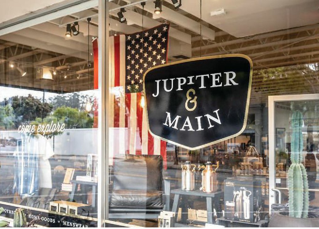 Burlingame’s new mercantile shop, Jupiter & Main, offers a world to explore. PHOTO: COURTESY OF JUPITER & MAIN