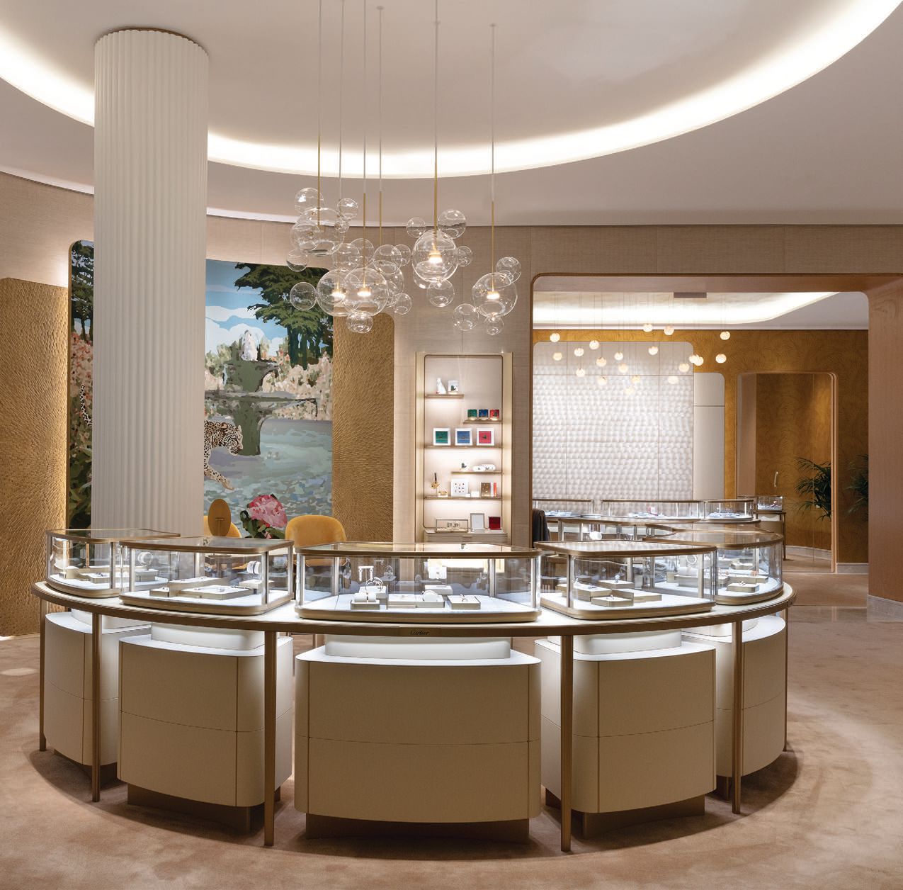 The new Cartier showroom at Valley Fair features dedicated jewelry, watch and diamond salons PHOTO BY DANIEL HENNESSY